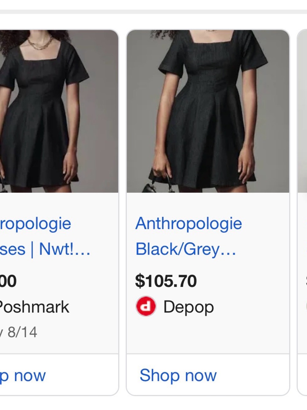 Anthropologie Pilcro Indigo Denim Mini Dress